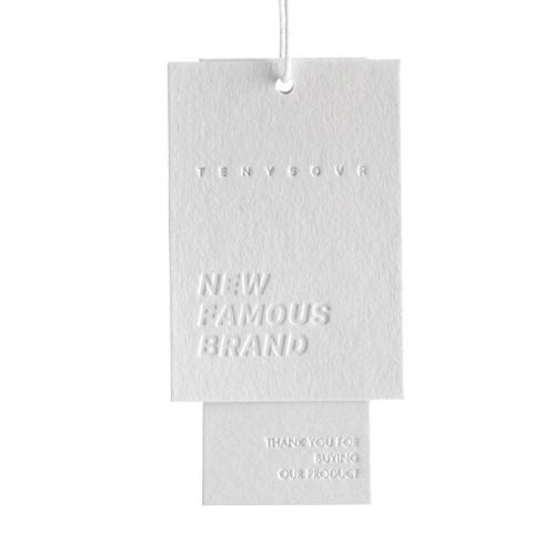 Customized hang tag labels cotton card stock high-quality universal clothing hang tags custom printed hang tags for men's and women's