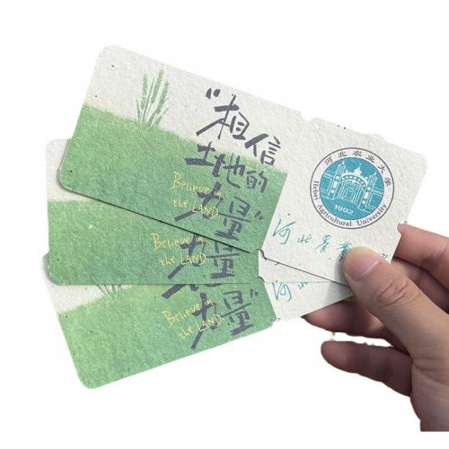  Custom Seed Paper Cards Plantable Green Swing Tags with Seeeds In  Eco-friendly cards Sustainable Gifts  