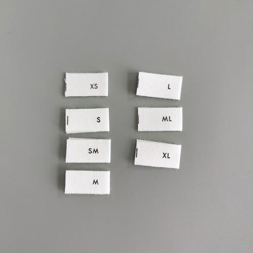 Unique Custom Brand Cotton Printed Labels Center Fold printing label with Black Printing