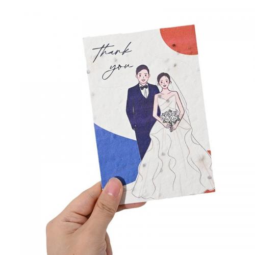 Unique Seed Paper Wedding Invitations for a Green Celebration Cards with flower seeds In 