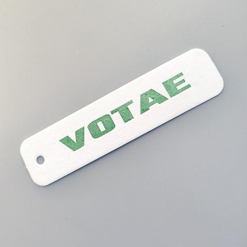 White Plantable Hang Tags with Green Logos Seed Embedded Card Seed Paper